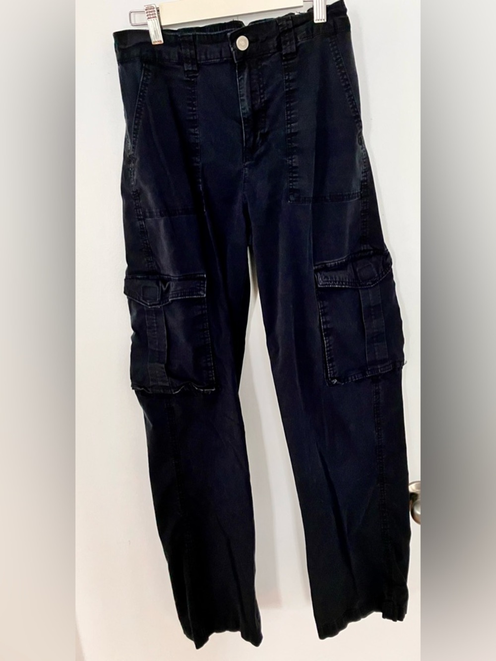 Women's Black Cargo Pants with Utility Pockets